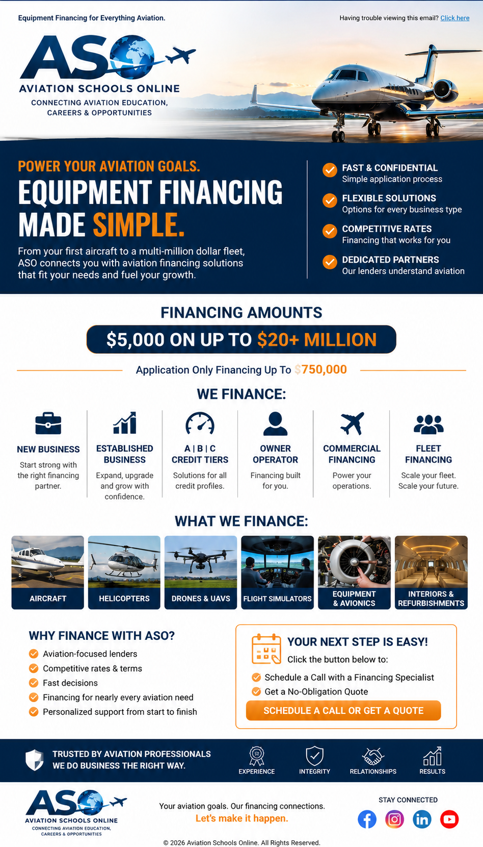 Aviation Equipment Financing: Fund the Equipment Your Aviation Business Needs to Grow